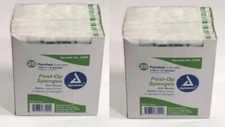 2 PACK Post-op Sponges 4 ply  2's  4x4,  50 SPONGES  #Dynarex 3349