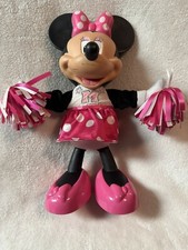Vintage-Disney Minnie Mouse Cheerleader - Cheers, Sings Shakes Pom Poms 