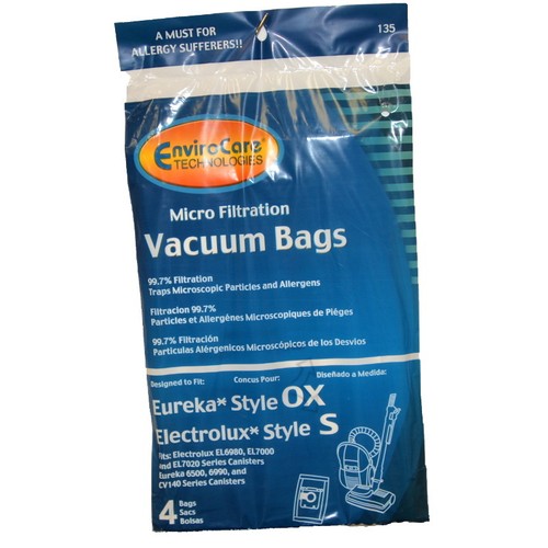 4PK, ELECTROLUX HARMONY CANISTER OXYGEN, PAPER BAGS, 135 eBay
