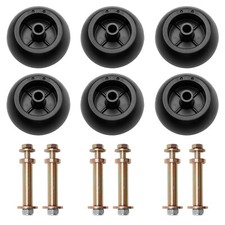 6Pcs Mower Deck Wheels Kit Fits Kubota Anti Scalp Wheel K5351-42110 K5371-42110