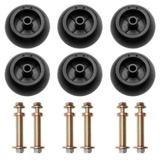 6Pcs Mower Deck Wheels Kit Fits Kubota Anti Scalp Wheel K5351-42110 K5371-42110