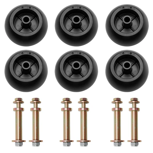 6Pcs Mower Deck Wheels Kit Fits Exmark 103-3168 116-9981 Kubota Anti Scalp Wheel - Picture 2 of 8