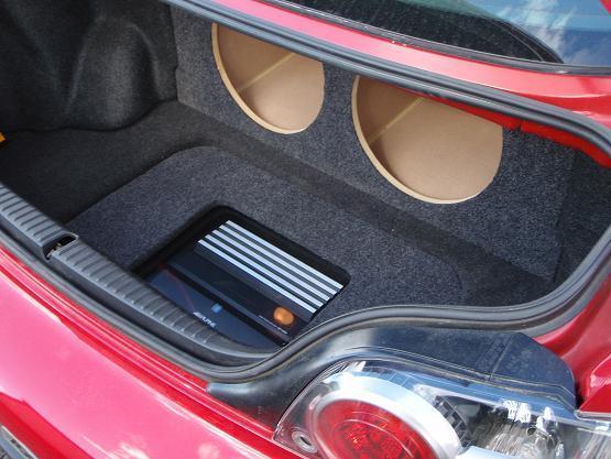 Custom MAZDA RX8 RX-8 Sub Enclosure Speaker Box with Plexiglass