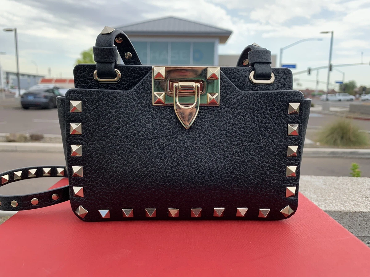 valentino rockstud tote bag