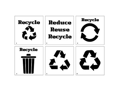 Recycling Stencils - Reusable | eBay UK