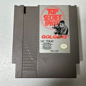 VINTAGE Golgo 13 Top Secret Episode NES Nintendo Game Case Authentic Original