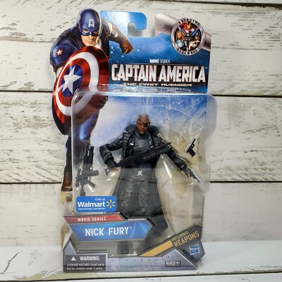Hasbro Marvel Captain America First Avenger Nick Fury 2011 6'' Figure Walmart