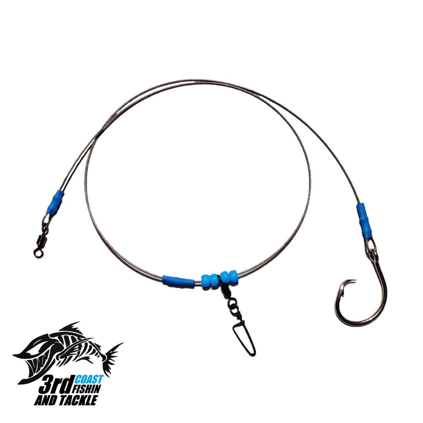 3rd Coast Fishin and Tackle 10/0 3 foot Mini Cable Fishing Leader 2 pk