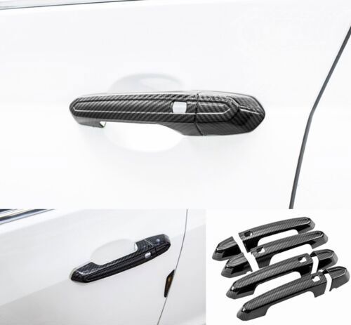 2015-2018 Cadillac ATS ABS Carbon Style Door Handle Cap Trim 8PCS Set
