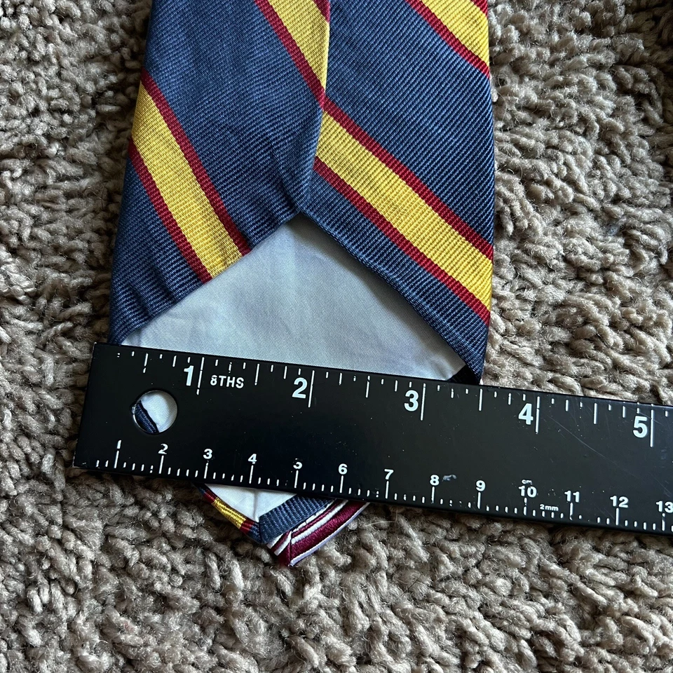 Lote De Colección De 4 Fabricantes Brooks Brothers / 346 Corbatas Cuello Seda Medallón Rayas�� Foto 4 de 4