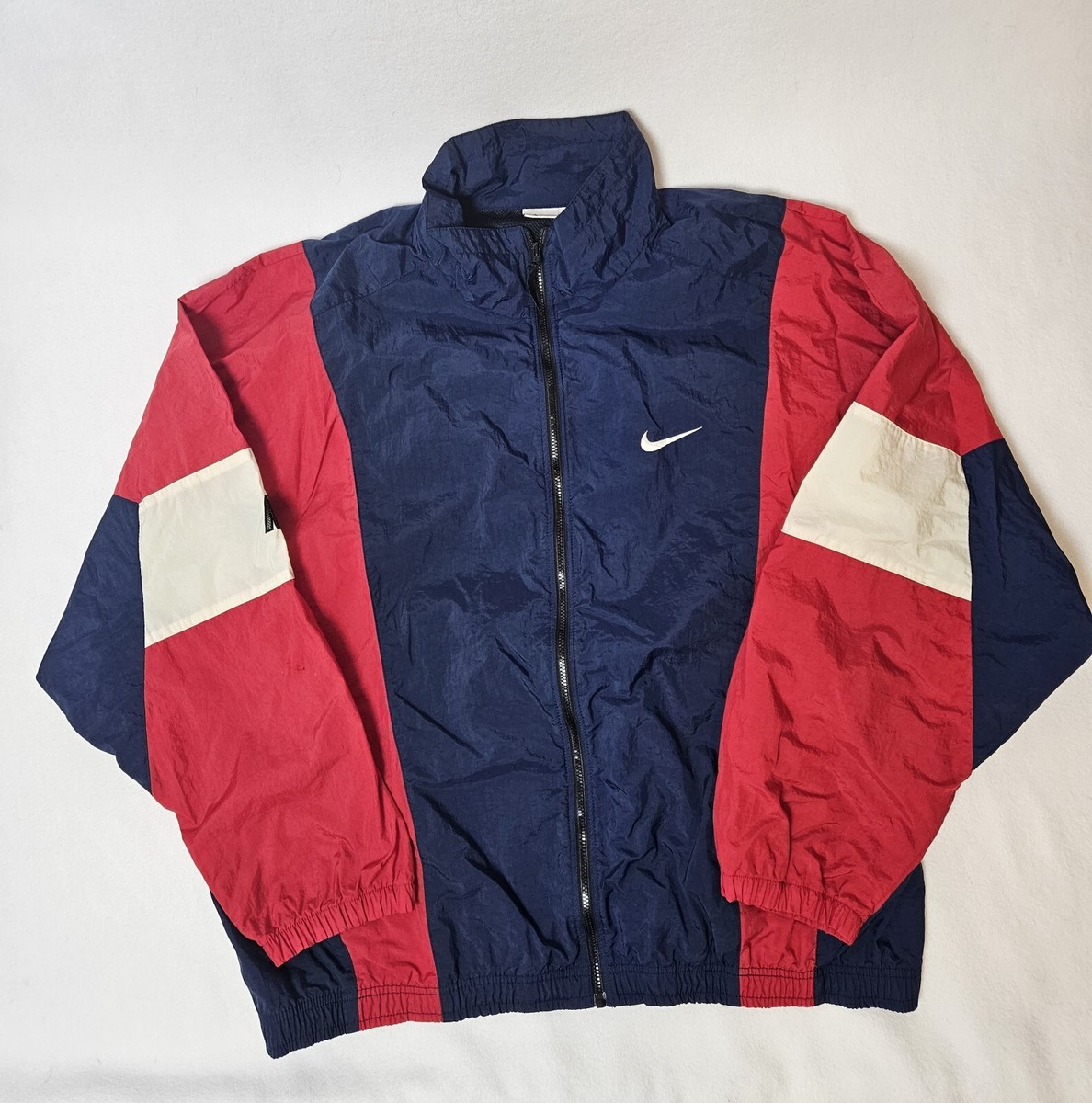 Vintage 90’s Nike Full Zip Windbreaker Jacket Size XLarge Men's Red