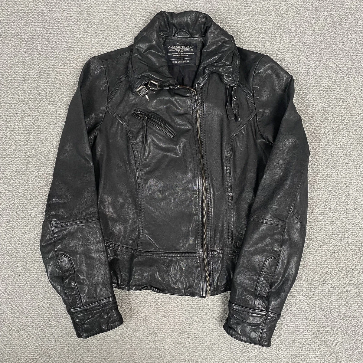 All saints belvedere store leather jacket