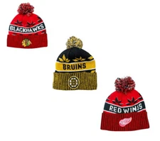 Old Time Hockey NHL Saxon Cuffed Knit Pom Knit Cap/Hat