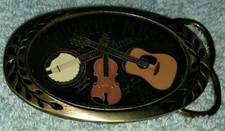 Country Music Heritage Buckles Brass Vintage Belt Buckle
