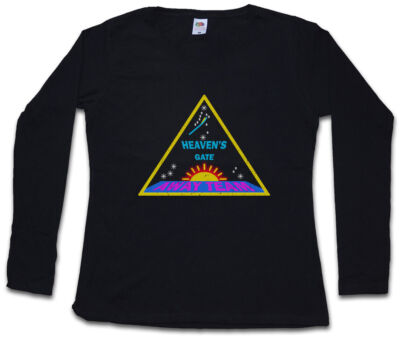 HEAVEN`s GATE AWAY TEAM DAMEN LANGARM T-SHIRT Comet Community Applewhite Symbol