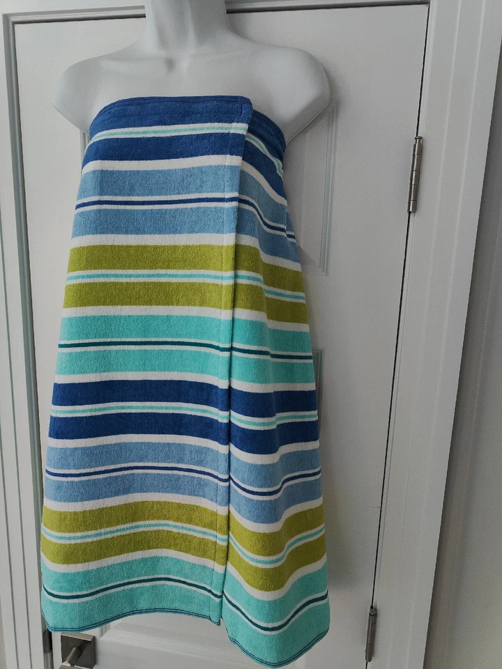  Toalla de rizo de algodón talla grande para damas spa baño ducha cuerpo toalla envoltura Foto 2 de 4