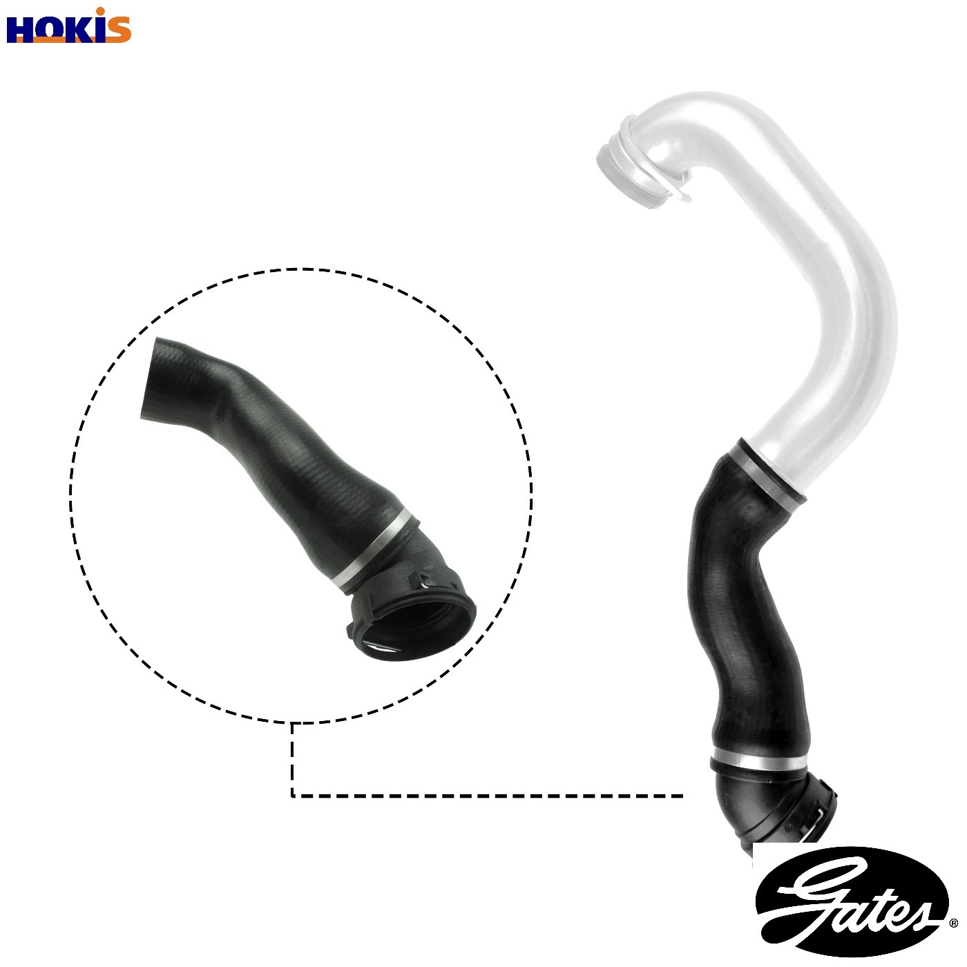 CHARGE AIR HOSE 09-0185 FOR BMW M57D30 3.0L M57D25 2.5L 6cyl 5 E60