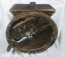 Barrel Butter Churn, Wooden, Antique
