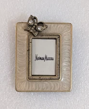 Vtg Jay Strongwater Mini Butterfly Enamel Crystal Photo Picture Frame 1.75" x 2"