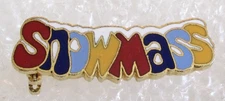 Snowmass Ski Resort Skiing Souvenir Collector Pin - Aspen, Colorado