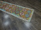 Authentic Afghan Chobi Vegetable Kilim Rug Tribal Geometric Design Rug 2.9x10 Ft — photo 3