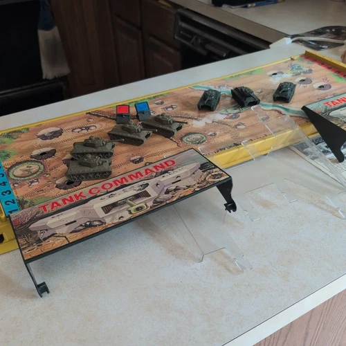 Vintage Tank Command Board Game Ideal 1975 mostly complete