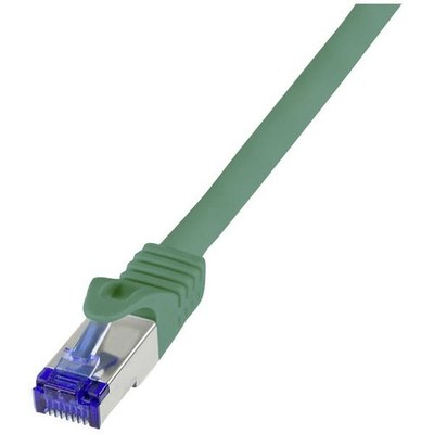 LogiLink C6A075S RJ45 USB Cable Cat 6A S/FTP 5.00m Green 1pc