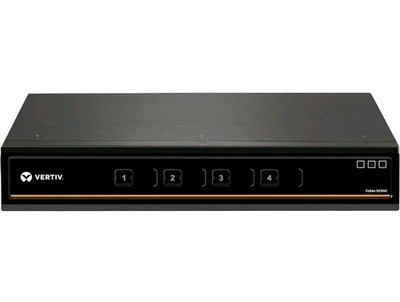 Vertiv Cybex SC940-001 Secure 4-Port DVI-I KVM Switch 4K UHD NIAP TAA
