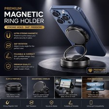 360  Adjustable Magnetic Vacuum Suction Cup Car Phone Holder Mount for MagSafe