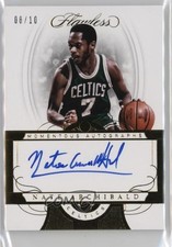 2017 Panini Flawless Momentous Gold 8/10 Tiny Archibald Nate #MA-NA Auto HOF 3d3