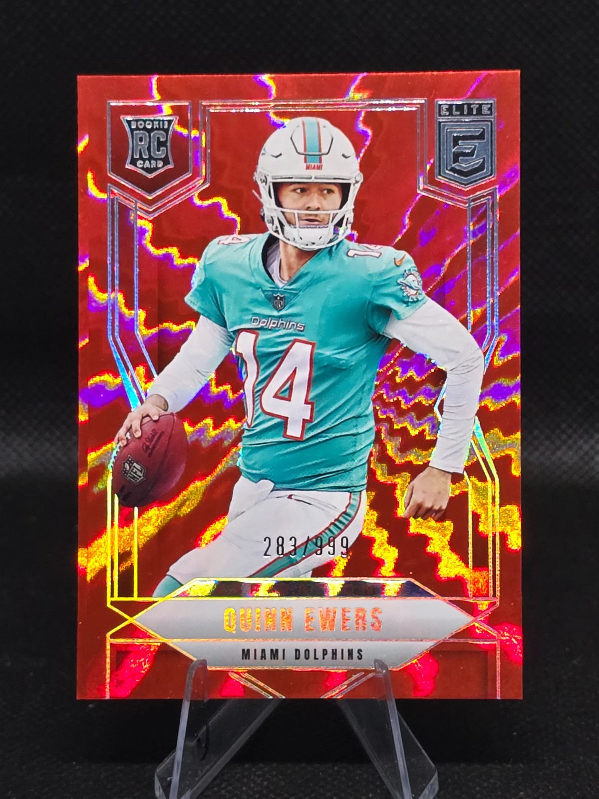 Quinn Ewers 2025 Donruss Elite Aspirations Shimmer /999 Dolphins #116 RC