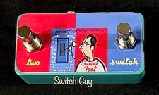 2 Button Footswitch for Fender 65 Deluxe Reverb Reissue W/LED's HANDMADE IN USA