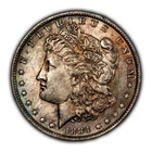 1884-O $1 Morgan Silver Dollar - Luster - Colorful Orig Toning - UNC - SKU-D5816