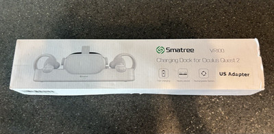 Smatree VR100 Charging Dock for Oculus Quest 2 Headset/Controllers, White