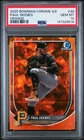 2025 BOWMAN CHROME SAPPHIRE EDITION ORANGE #30 PAUL SKENES 3/25 PSA 10