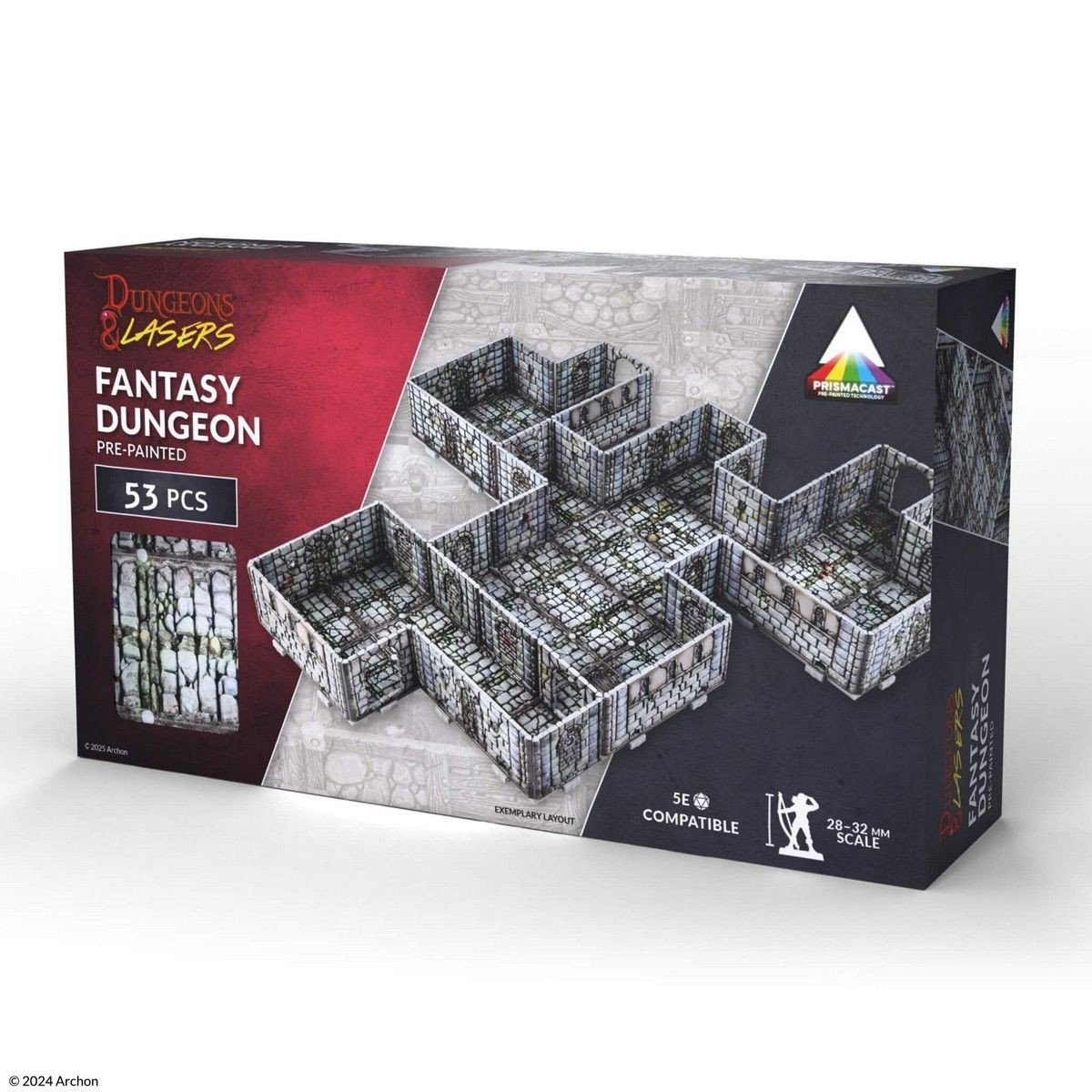Dungeons and Lasers Fantasy Dungeon Prepainted