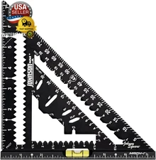 Level & Tool 1904-0700V 7-1/4" Johnny Square MACH-1 Smart Mark Rafter Square wit