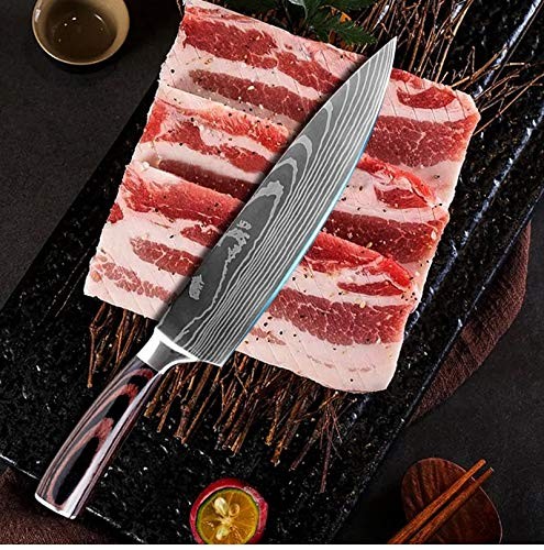 Cuchillo de Cocina Profesional Japonesa Damas de Chef Hoja 20cm Acero al Carbono