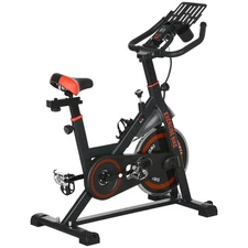 Soozier Exercise Bike, Flywheel Indoor Stationary Bike, Adjustable Height & Resi