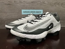 Nike Alpha Huarache Elite 4 Low MCS Grey Baseball Cleats Men's 9.5 FD6221-002