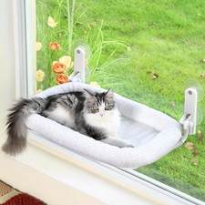 Foldable Cat Hammock for Window Cordless, Embeded Machine Washable Bed, Robu...