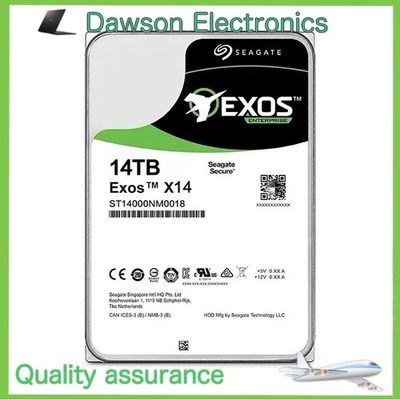 Exos Seagate Enterprise 14TB X14 ST14000NM0018 HDD SATA 6Gb/s 3.5'' Hard Drive