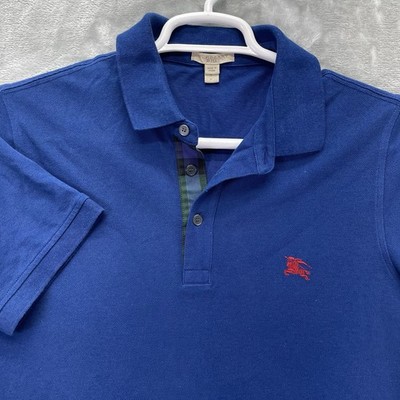 Burberry Brit Men's Polo Shirt small designer Check Smart designer premium money