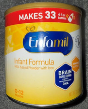 ENFAMIL Infant Formula Milk Based Powder w/Iron 21.1oz BB 07/26 Lot Of 7 Cans