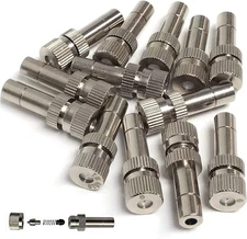 Misting Nozzles for Outdoor Cooling System 10Pcs Mister Nozzle Atomizing Misting