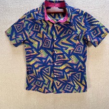 Maui And Sons Surf Co. Original Boardwear Shirt Boys XL Colorful Button-Up