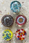 Murano Glass Paperweight Lot Of 5