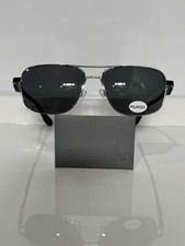BMW BW5019 020 Silver Square Aviator w. custom Polarized Grey Sunglasses