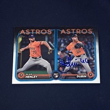 Shawn Dubin Signed 2024 Topps Update Rookie Card #US252 Astros Diamondbacks RC