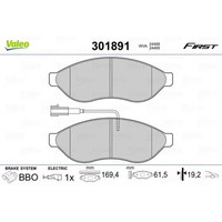 Valeo BremsbeläGe Vorne FüR Fiat Ducato Pritsche/Fahrgestell Peugeot